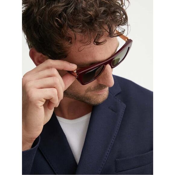 NEW!!! Etro ETRO0028/S 0LHFQT Plum Cat-Eye Sunglasses with Gold Detail Authentic main image 6